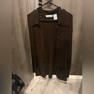 Victoria Jones sweater cardigan Large